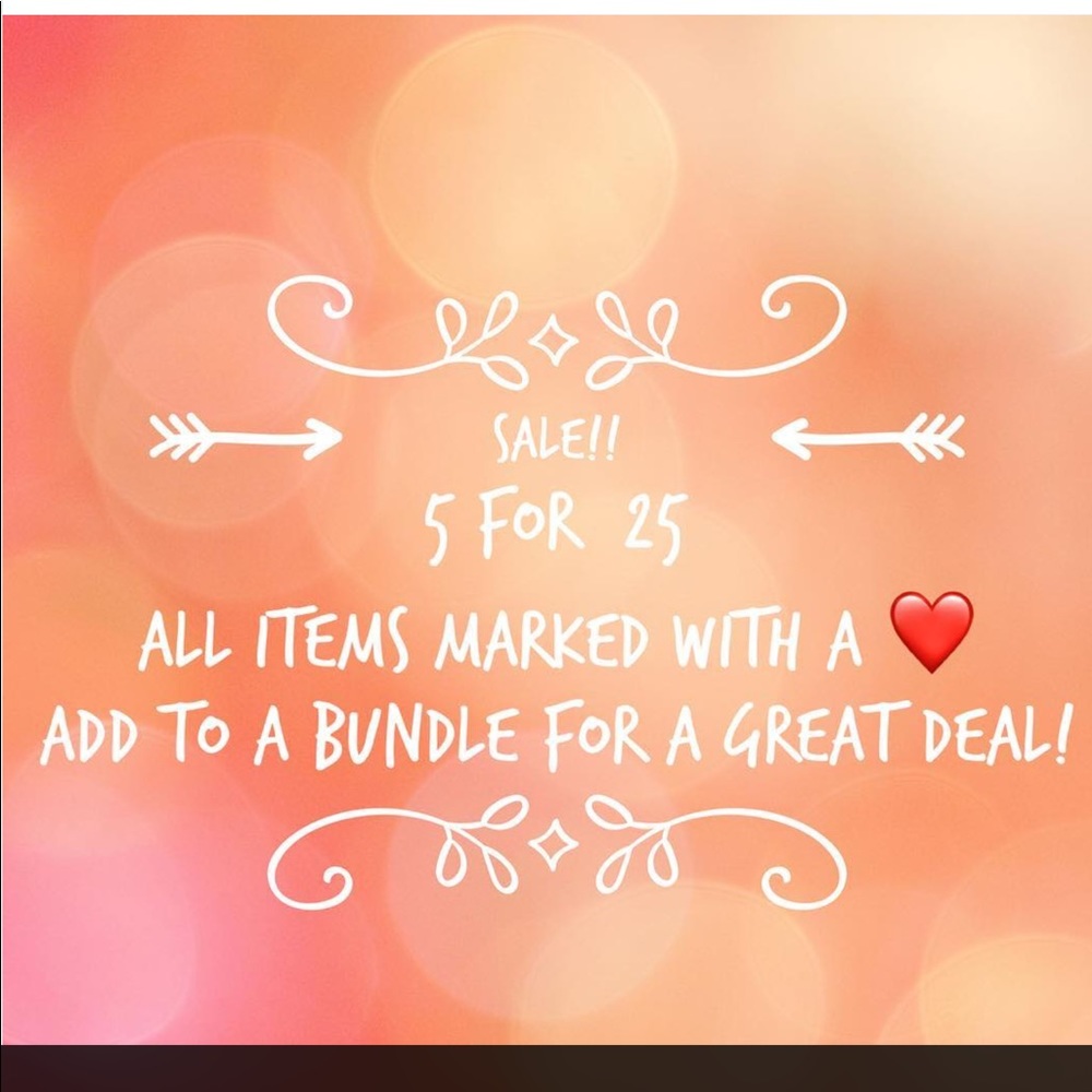 Look for a ❤️ and bundle 5 for 25 deals
